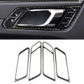 4 PCS Carbon Fiber Car Door Handle Frame Decorative Sticker for Porsche Macan