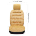 Car Thick Plush Seat Cushion Warmer Cover Winter Seat Mat (Beige)