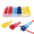 120 in 1 Universal T Shape Push Clamp Solderless Wire Connector Fast Wiring Terminal Insulated Jo...
