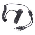 12-24V Car Cigarette Lighter Switch Plug to DC5.5x2.1mm Charger Spring Power Cable