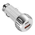 ACC-310 PD 20W + QC3.0 38W Dual Ports Fast Charging Car Charger (White)