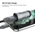 IVON CC39 18W 3.1A QC 3.0 USB Car Charger + 1m USB to Micro USB Fast Charge Data Cable Set