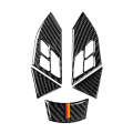 5 in 1 Car Carbon Fiber Germany Color Steering Wheel Button Decorative Sticker for BMW 5 Series E...