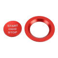 Car Engine Start Key Push Button Ring Trim Metal Sticker Decoration for Land Rover/Jaguar (Red)