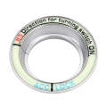 For Ford Fluorescent Aluminum Alloy Ignition Key Ring, Inside Diameter: 3.2cm (Silver)