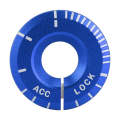 For Volkswagen Metal Ignition Key Ring, Diameter: 4.8cm (Blue)