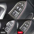 Car Carbon Fiber Window Glass Lifting Panel Decorative Sticker for Subaru BRZ / Toyota 86 2013-20...