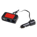 SHUNWEI SD-1928C 80W 3.1A Car 2 in 1 Dual USB Charger Cigarette Lighter with Voltage Detection