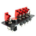 12V Universal Car One-key Start Button Modified Racing LED Light Rocker Switch Panel (Red)