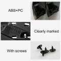 Car Left Rear Side Inner Armrest Door Handle for BMW F30 / F35, Left and Right Drive Universal(Bl...