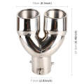 Universal Car Styling Stainless Steel Elbow Exhaust Tail Muffler Tip Pipe, Inside Diameter: 7.2cm...