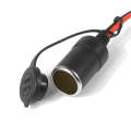 12V Car Charger Cigarette Lighter Extension Cord Female Socket with Quick Disconnect Wire Harness