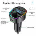 Car Bluetooth MP3 Player FM Transmitter With Phone Hands-free Knob Support Voltage Detection & Am...