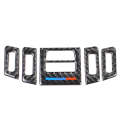 5 PCS Low Matching Three Color Carbon Fiber Car Air Outlet Decorative Sticker for BMW E90 / E92 /...