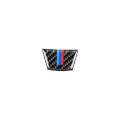 Little B Version Three Color Carbon Fiber Car Steering Wheel Decorative Sticker for BMW E90 2005-...