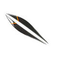 1 Pairs Yellow Red Color Carbon Fiber Car Lamp Eyebrow Decorative Sticker for BMW F30 2013-2015