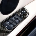 4 PCS Carbon Fiber Car Left Driving Lifting Panel Decorative Sticker without Folding for BMW E90 ...