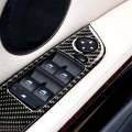 4 PCS Three Color Carbon Fiber Car Left Driving Lifting Panel Decorative Sticker without Folding ...