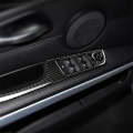 4 PCS Carbon Fiber Car Left Driving Lifting Panel Decorative Sticker with Folding for BMW E90 / 3...