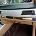 Three Color Carbon Fiber Car Left Driving Middle Control Decorative Sticker for BMW E90 / E92 / E...