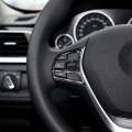 Three Color Carbon Fiber Car Steering Wheel Key Frame Decorative Sticker for BMW F20 2012-2018 / ...
