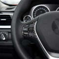 Carbon Fiber Car Steering Wheel Key Frame Decorative Sticker for BMW F20 2012-2018 / F21 2014-201...