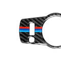 Three Color Carbon Fiber Car Headlight Switch Decorative Sticker for BMW 5 Series F01 / F10 / F07...