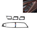 Three Color Carbon Fiber Car Left Driving Lifting Panel Decorative Sticker for BMW 5 Series F10 2...