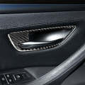 4 PCS Carbon Fiber Car Door Handle Frame Decorative Sticker for BMW 5 Series F10 2011-2017