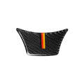 A Edition Yellow Red Color Carbon Fiber Car Small Steering Wheel Decorative Sticker for BMW 5 Ser...
