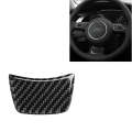 Car Carbon Fiber Steering Wheel Decorative Sticker for Audi A6 S6 C7 A7 S7 4G8 2012-2018, Left an...