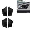 Car Carbon Fiber Inner Door Bowl Decorative Sticker for Audi A6 S6 C7 A7 S7 4G8 2012-2018, Left a...