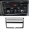 Car Carbon Fiber Solid Color Air Conditioning CD Panel Decorative Sticker for Audi A6 2005-2011, ...