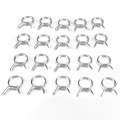 20 PCS Double Wire Spring Tube Clamp Water Pipe Clamps, Size: 9mm