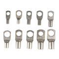 100 PCS Boat / Car Bolt Hole Tinned Copper Terminals Set Wire Terminals Connector Cable Lugs SC T...