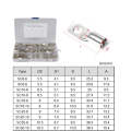 120 in 1 Boat / Car Bolt Hole Tinned Copper Terminals Set Wire Terminals Connector Cable Lugs SC ...