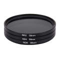 JUNESTAR Proffesional 58mm Lens Filter ND Filter Kits (ND2 + ND4 + ND8) for GoPro & Xiaomi Xiaoyi...