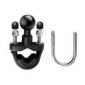 25mm Ball Head Motorcycle Rearview Mirror Fixed Mount Holder with 2 types of U-bolts for GoPro He...
