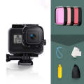 For GoPro HERO8 Black 45m Waterproof Housing Protective Case with Buckle Basic Mount & Screw & (P...