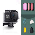 For GoPro HERO8 Black 45m Waterproof Housing Protective Case with Buckle Basic Mount & Screw & (P...