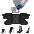 Butterfly Helmet Mount Adapter with 3-Way Pivot Arm & J-Hook Buckle & Long Screw for GoPro Hero12...