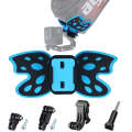 Butterfly Helmet Mount Adapter with 3-Way Pivot Arm & J-Hook Buckle & Long Screw for GoPro Hero12...