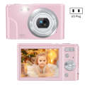 DC311 2.4 inch 36MP 16X Zoom 2.7K Full HD Digital Camera Children Card Camera, US Plug(Pink)