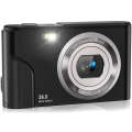 DC311 2.4 inch 36MP 16X Zoom 2.7K Full HD Digital Camera Children Card Camera, UK Plug (Black)