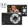DC402 2.4 inch 44MP 16X Zoom 1080P Full HD Digital Camera Children Card Camera, US Plug (Black)