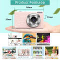 DC402 2.4 inch 44MP 16X Zoom 1080P Full HD Digital Camera Children Card Camera, US Plug (Pink)
