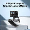 STARTRC 360 Degree Rotation Backpack Fixed Clip Belt Bracket(Black)