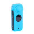 Full Body Dust-proof Silicone Case with Lens Cover for Insta360 ONE X2(Blue)