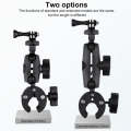 Extended Version 360 Rotation Adjustable Action Camera Bike Motorcycle Handlebar Holder with Phon...