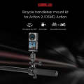 STARTRC Upgrade Bike Handlebar Fixed Mount Holder For DJI Action 3 / Action 2 / OSMO Action (Black)